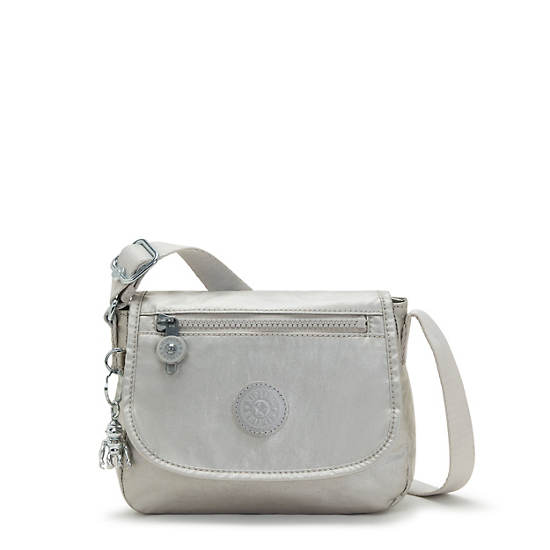 Sac Mini Kipling Sabian Metallic Crossbody Argent | FR 1865TC